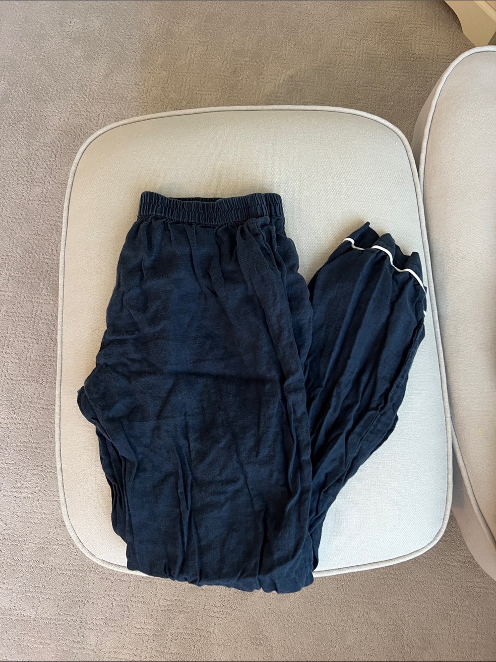 Linen Long Sleeve PJ Set - Picture 5 of 7